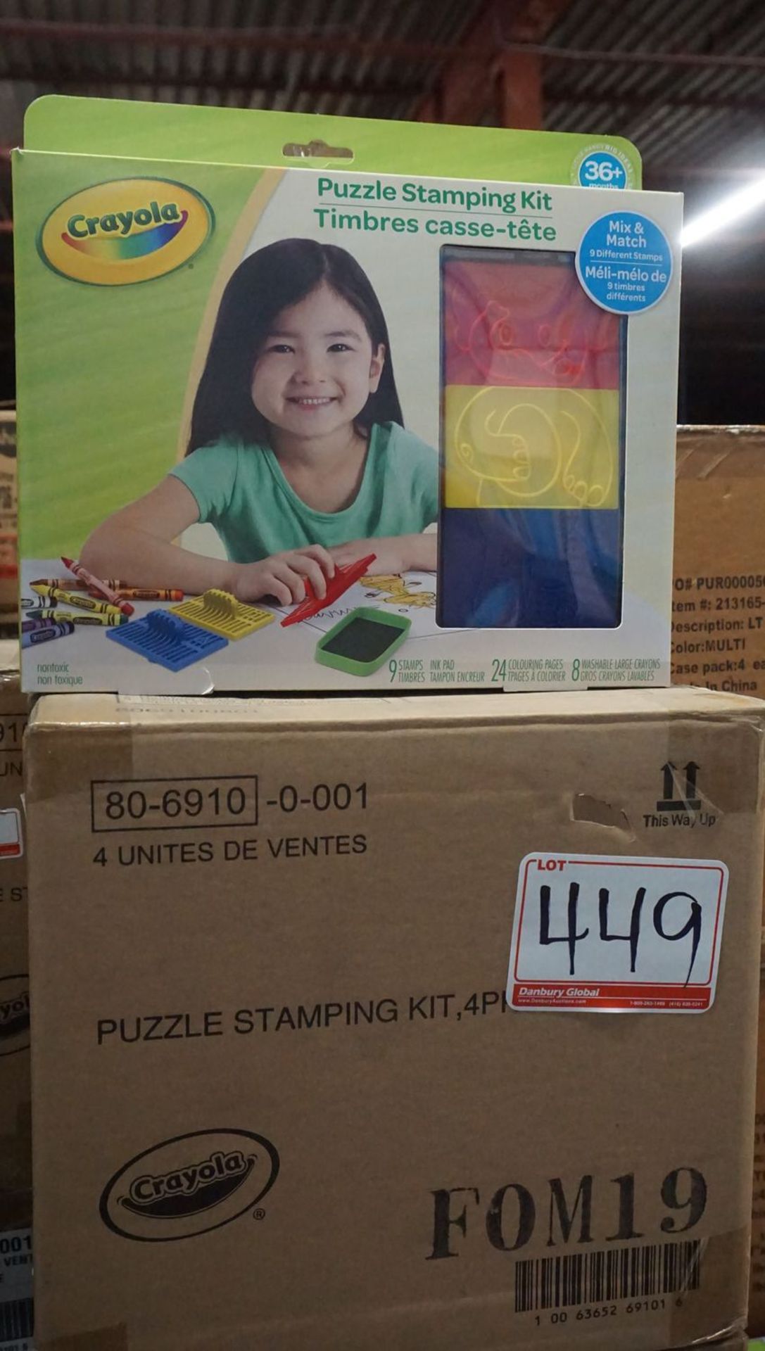 LOT - CRAYOLA PUZZLE STAMPING (10 BOXES) & ACRYLIC PAINT (4 BOXES) - Image 2 of 2
