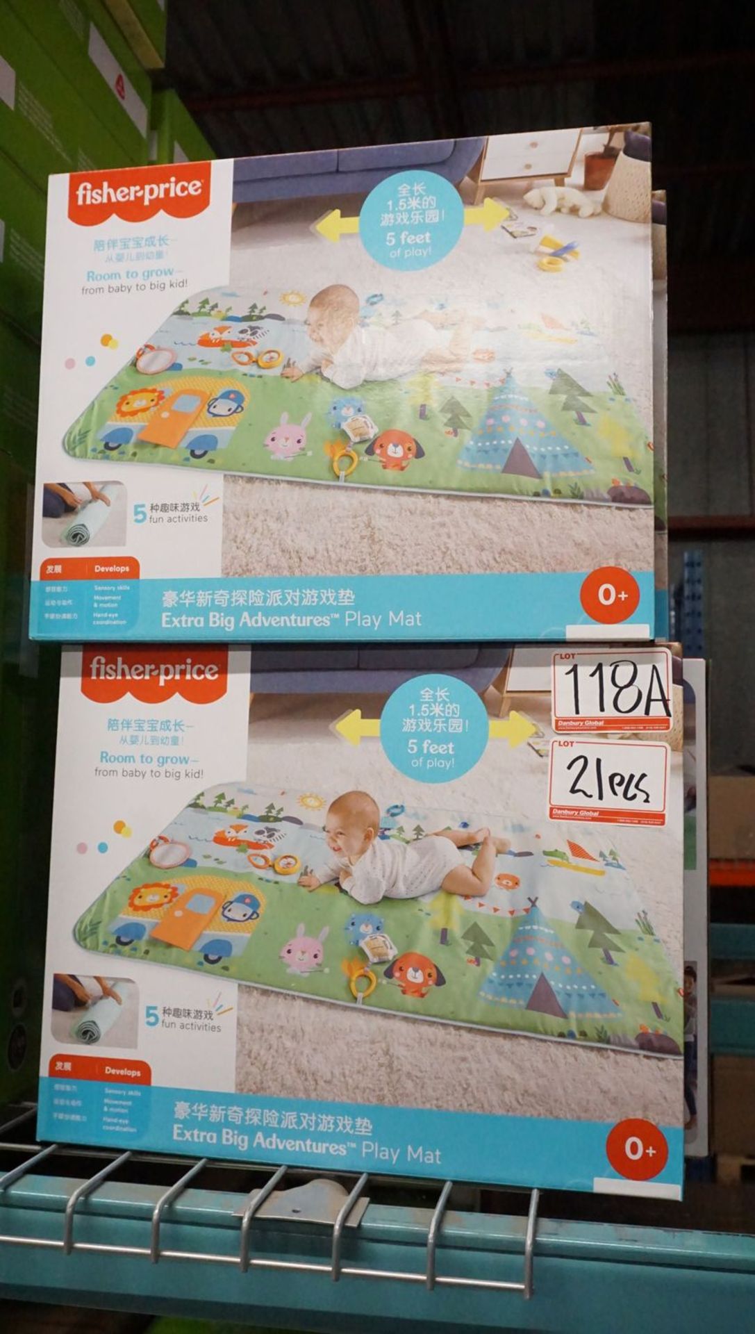 UNITS - FISHER PRICE EXTRA BIG ADVENTURES PLAY MAT (NO BOXES)