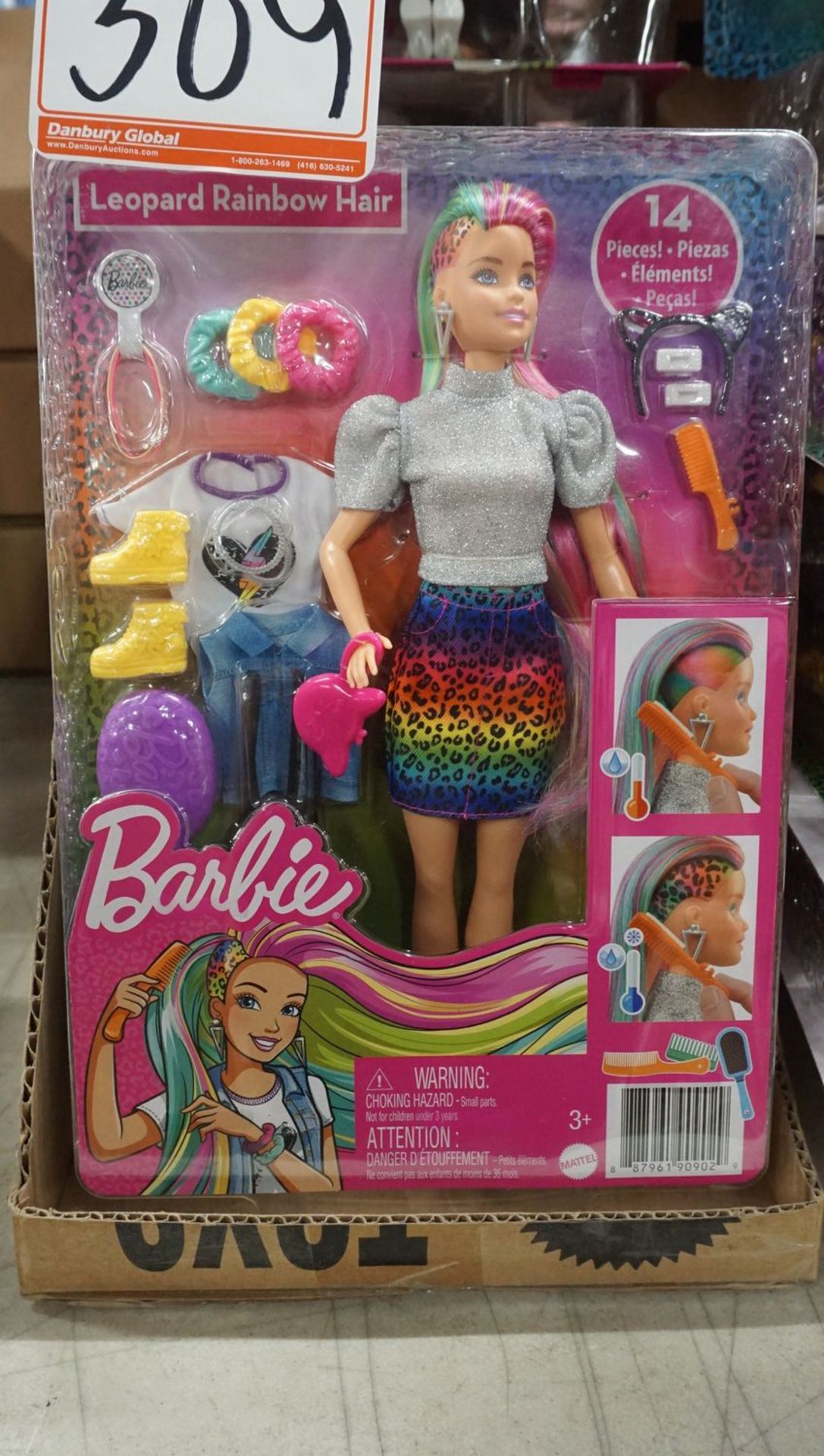 LOT - MATTELL BARBIE LEOPARD RAINBOW HAIR (39 UNITS) - Image 2 of 2