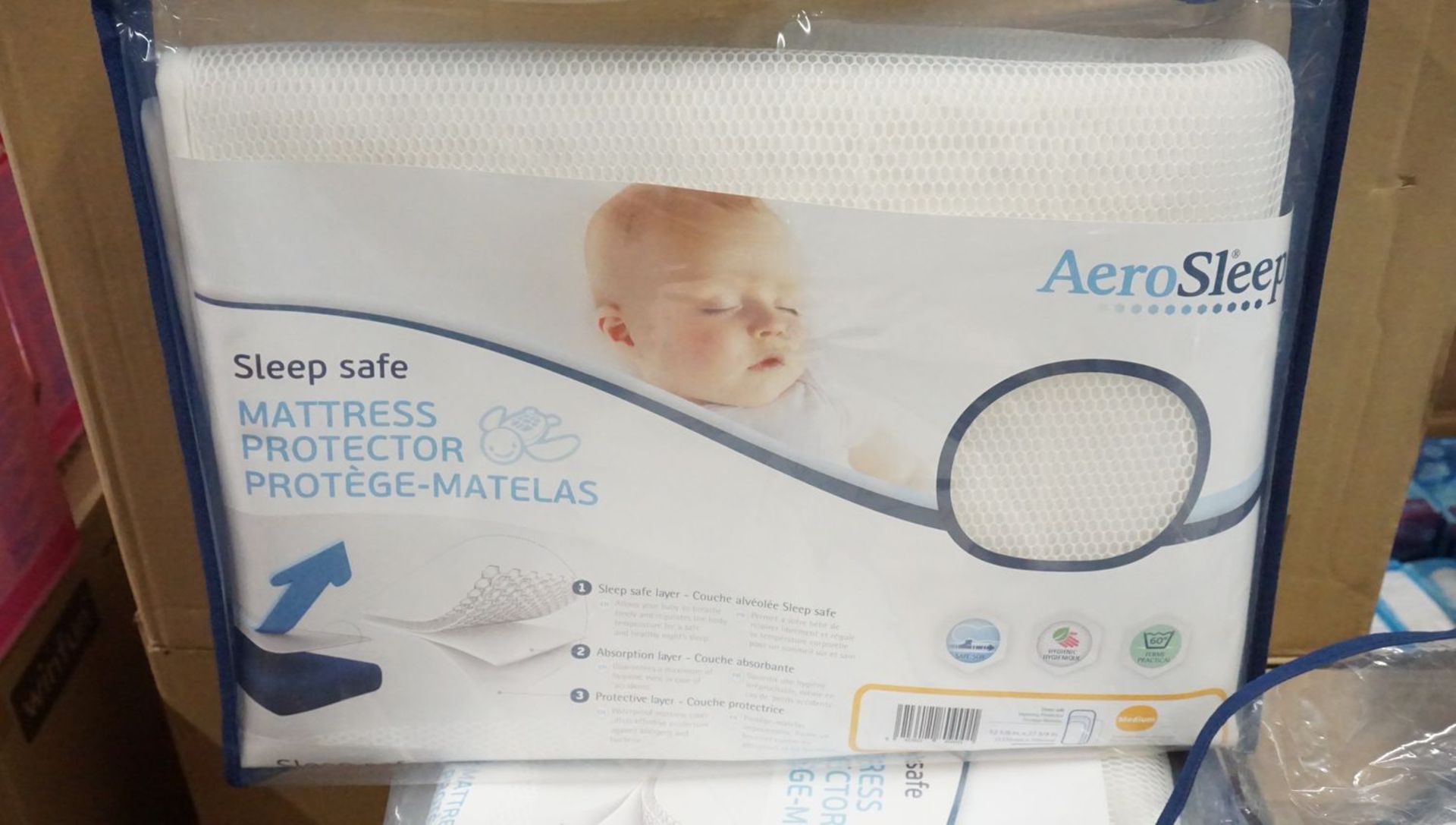 BOXES - AERO SLEEP BABY MATTRESS PROTECTORS (18 PCS/BOX) - Image 2 of 2
