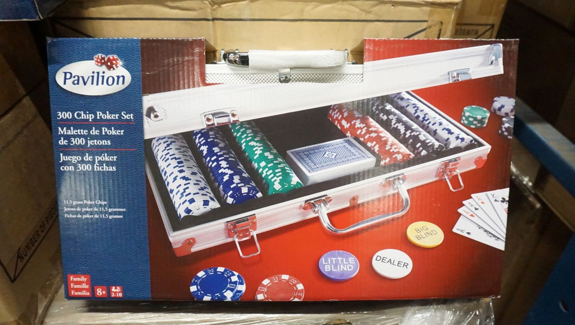 UNITS - PAVILION 300 CHIP POKER SETS (5 BOXES)