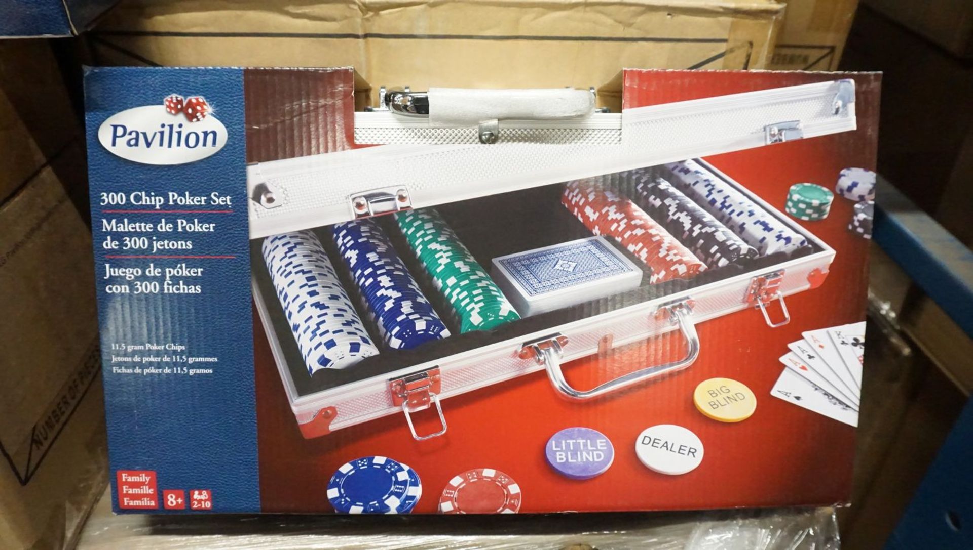 UNITS - PAVILION 300 CHIP POKER SETS (6 BOXES)