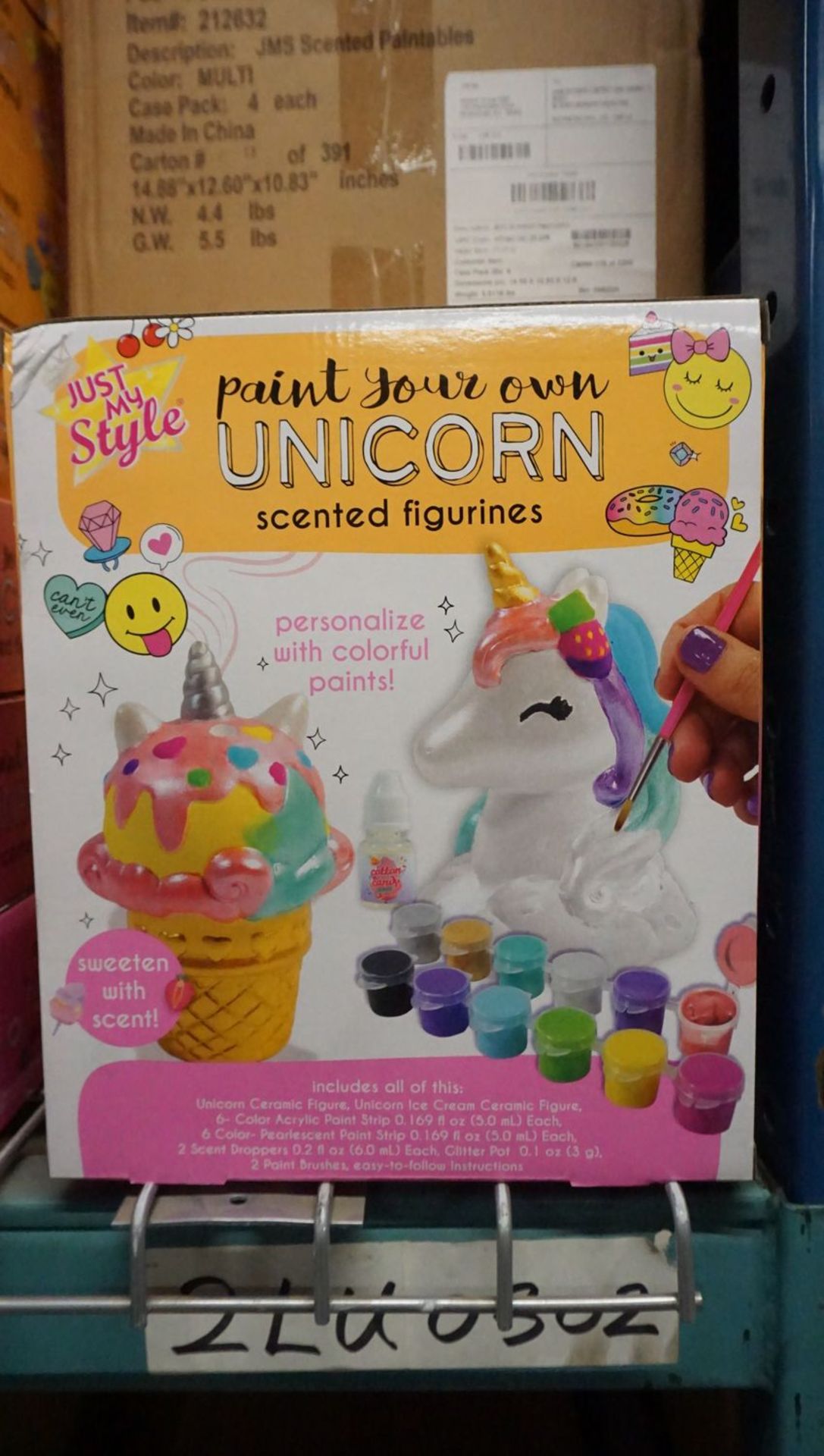 BOXES - JUST MY STYLE PAINT YOUR OWN UNICORN SCENTED FIGURINES (4 PCS/BOX) - Image 2 of 2