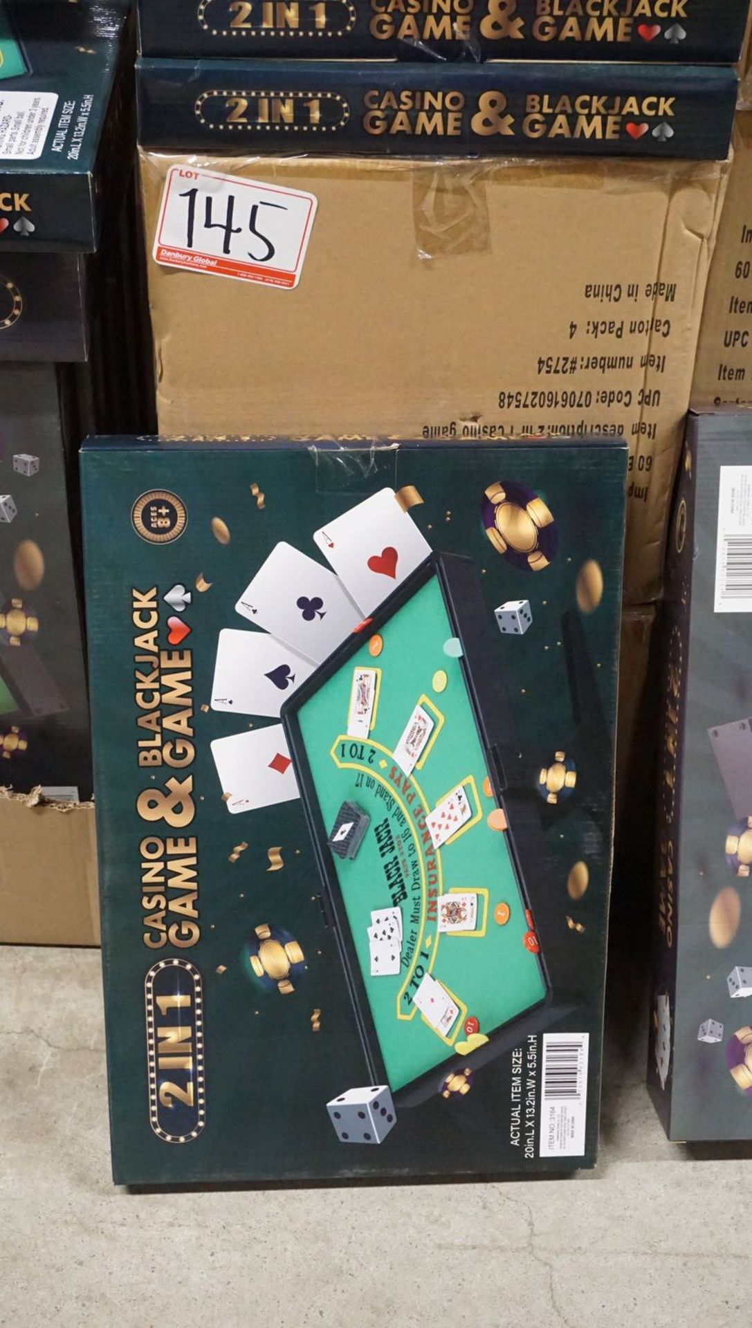 UNITS - CASINO 2-IN-1 BLACK JACK & CRAPS GAME TABLE - Image 2 of 2