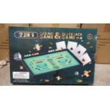 UNITS - CASINO 2-IN-1 BLACK JACK & CRAPS GAME TABLE