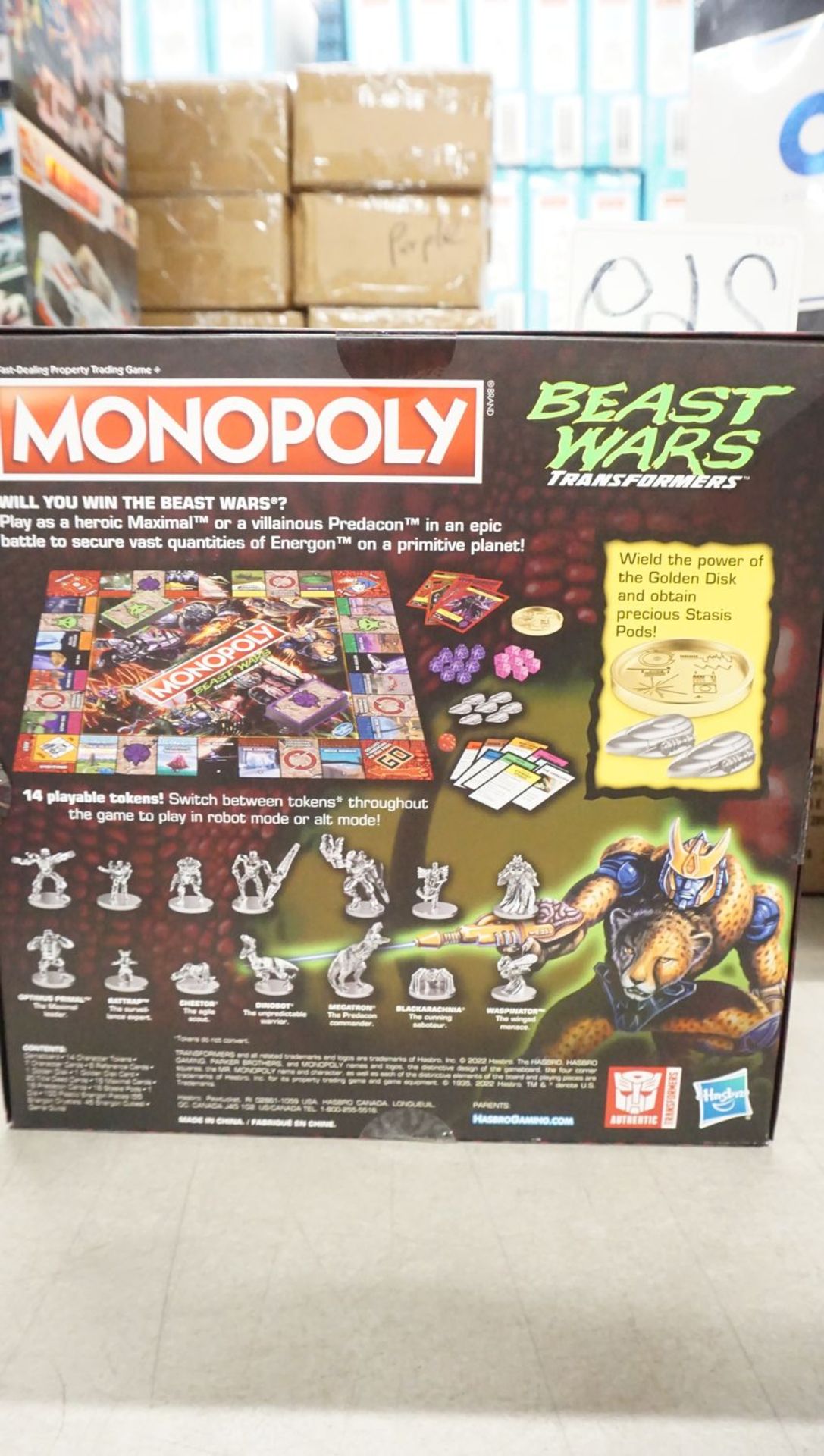 UNITS - HASBRO MONOPOLY BEAST WARS TRANSFORMERS - Image 2 of 2