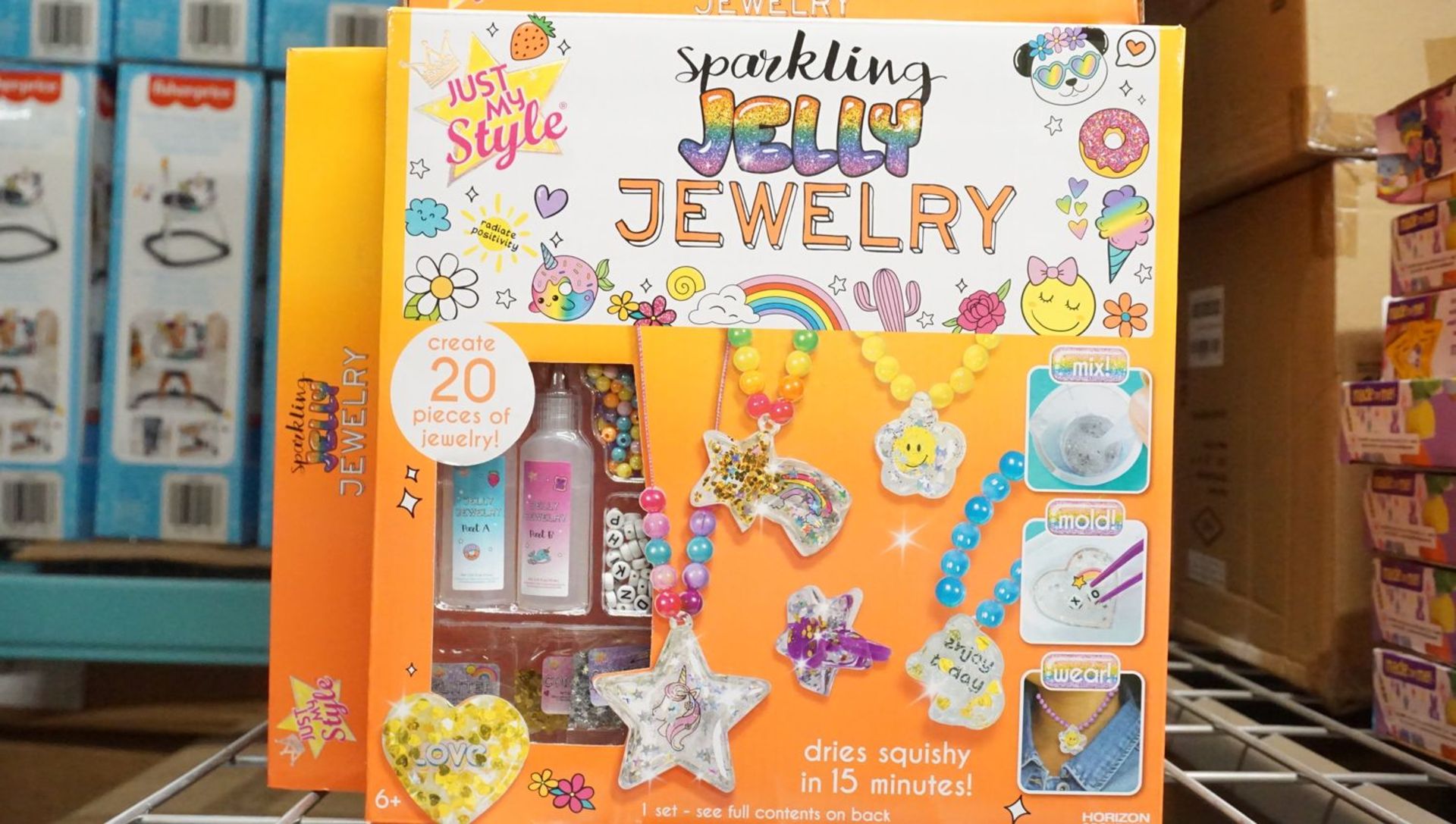 CASES - JUST MY STYLE SPRAKLING JELLY JEWELRY (4 KITS/CASE) (15 CASES + 22 LOOSE) - Image 2 of 2