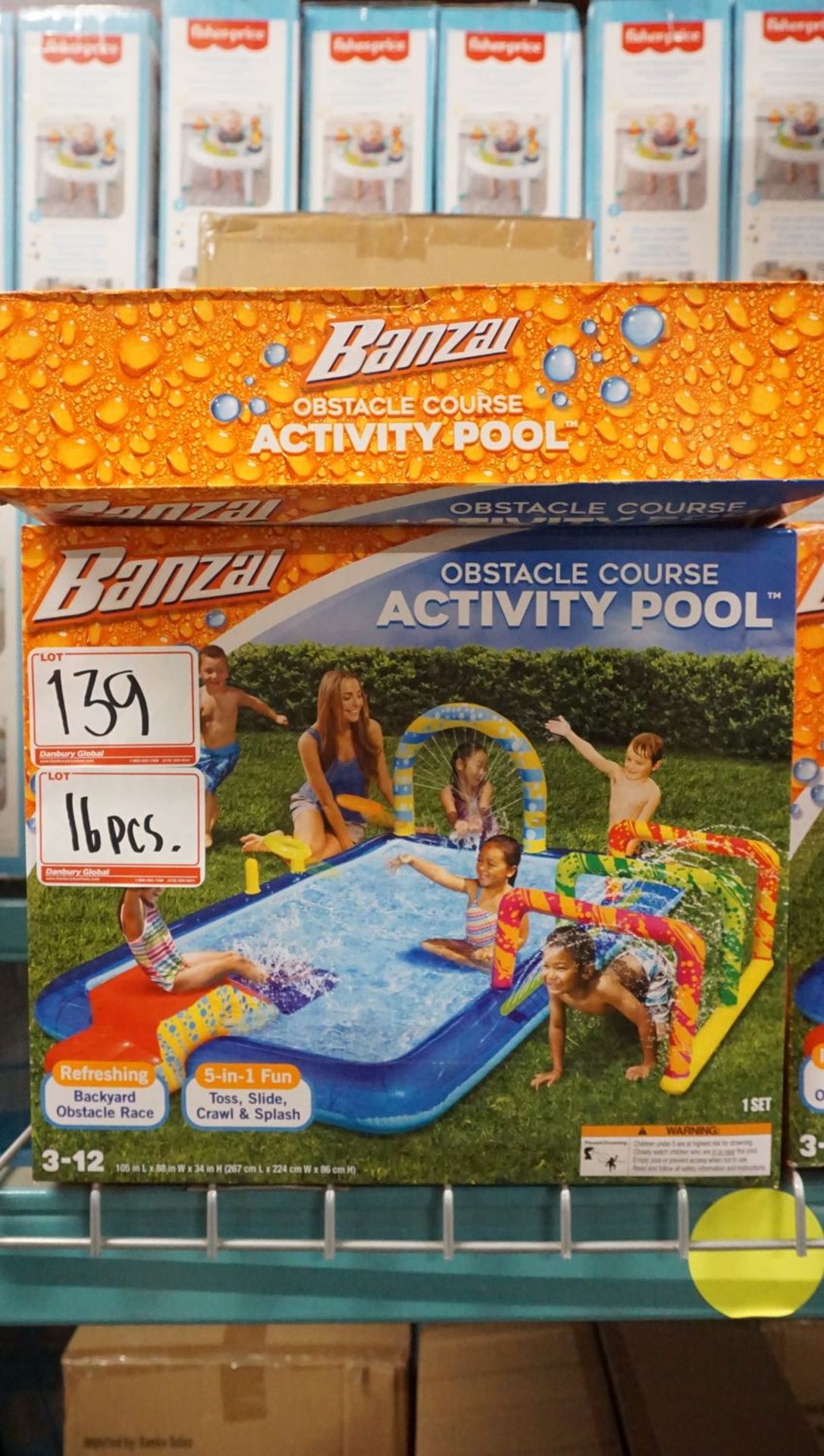 UNITS - BANZAI OBSTACLE COURSE ACTIVITY POOL (MSRP $150)