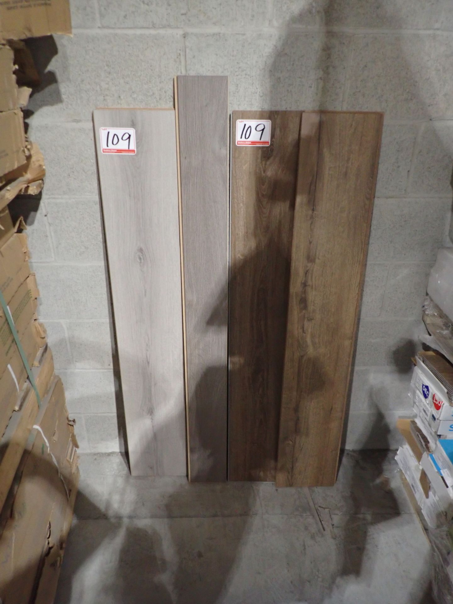 LOT - WOOD & VINYL ASSTD FLOORING (5 SKIDS)