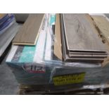 LOT - PLAM BEACH, WHITE OAK, COBBLE BEACK LAMINATE & ASSTD FLOORING (4 SKIDS)