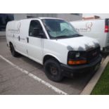 2012 GMC SAVANA 2500 CARGO VAN (135WB), VIN 1GTW7FCA3C1123805 (408,329 KM) (DEAD BATTERY, GAS DOOR