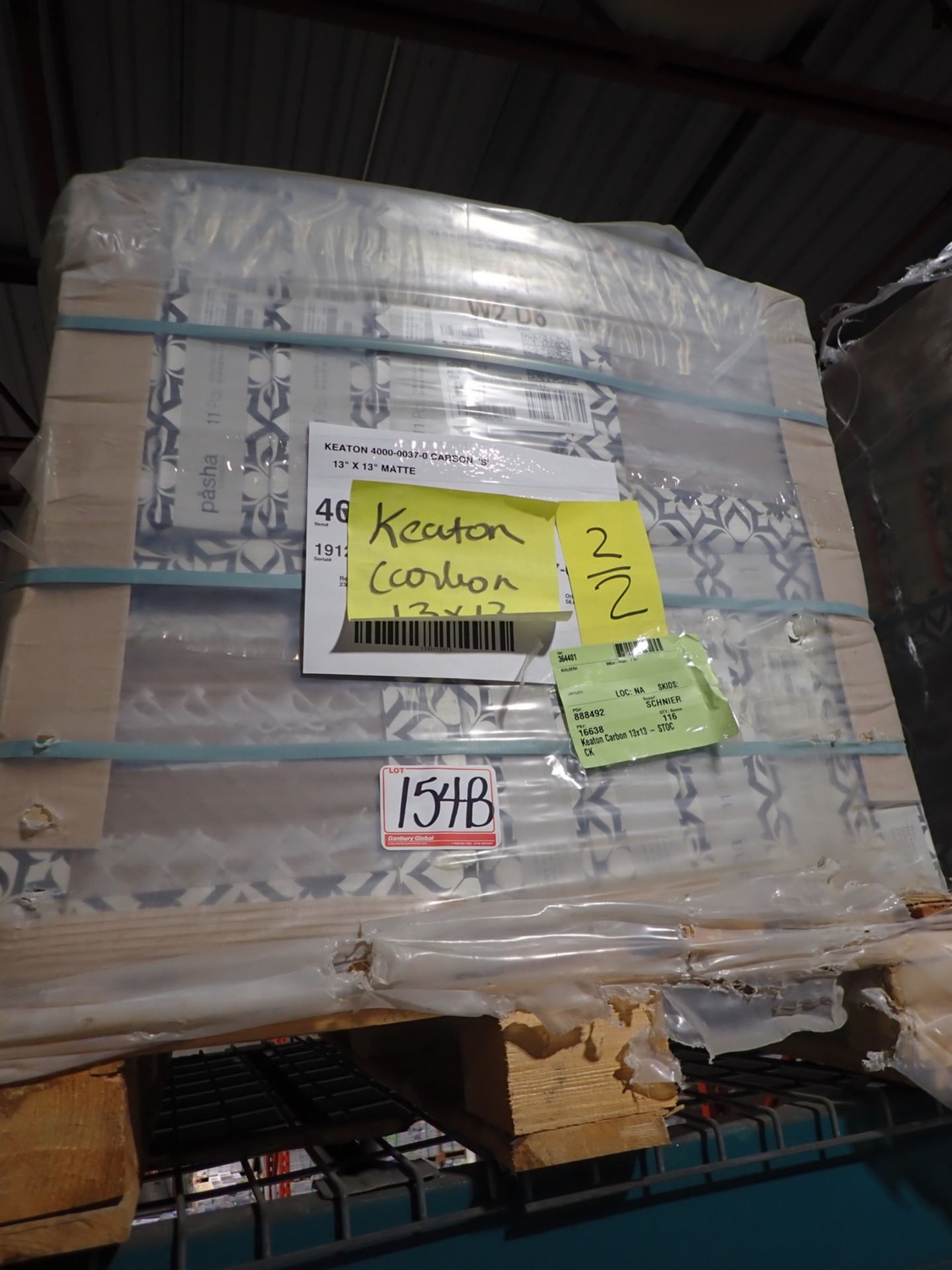 BOXES - KEATON CARBON 13 X 13" CERAMIC TILES (11 PCS/BOX)