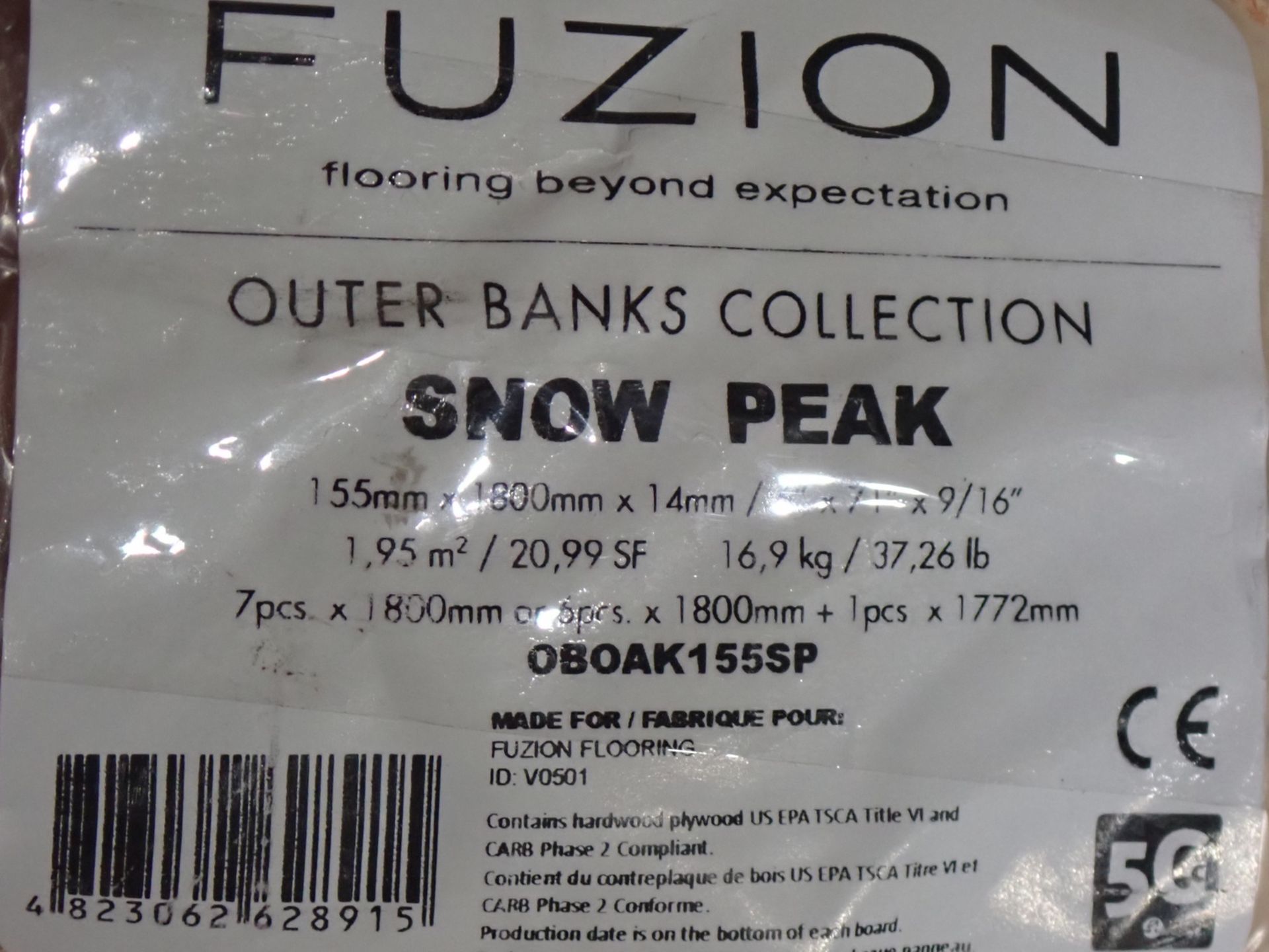 BOXES - SNOW PEAK FUZION 6" X 71" X 9/16" ENGINEERED HARDWOOD FLOORING (20.99 SQFT/BOX) - Image 2 of 3