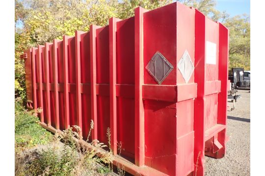 RES STEEL 35 CUBIC YARD ROLL-OFF CONTAINER (CONTENTS NOT INCLUDED) - Image 3 of 5