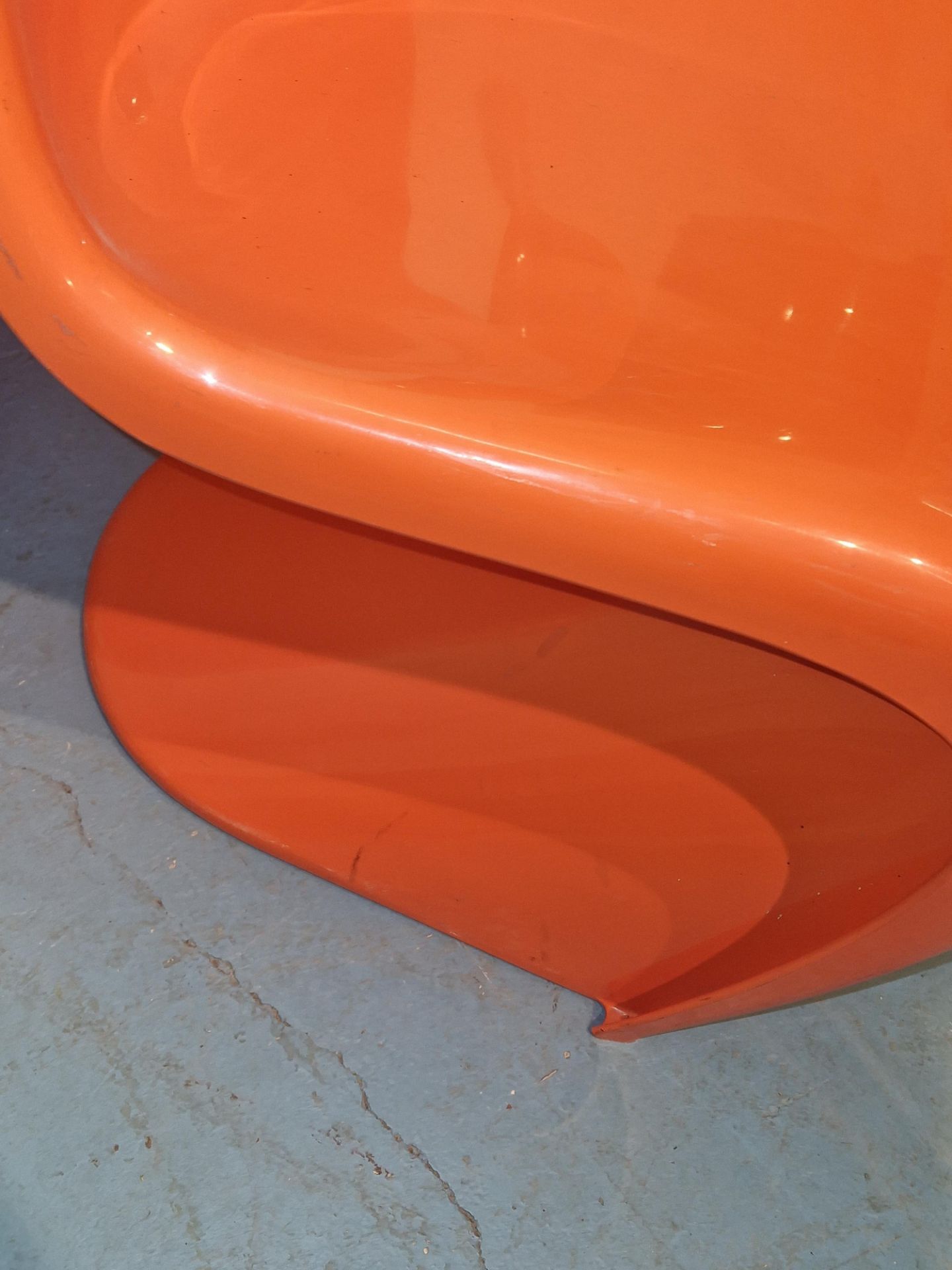 Verner Panton: 4 Orange S-Chair Fehlbaum Produktion f. Hermann Miller - Bild 3 aus 3