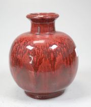 Royal Copenhagen, Dänemark: Bauchige Vase Sang de Bouef