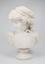 Carrara-Marmorbüste eines Kindes