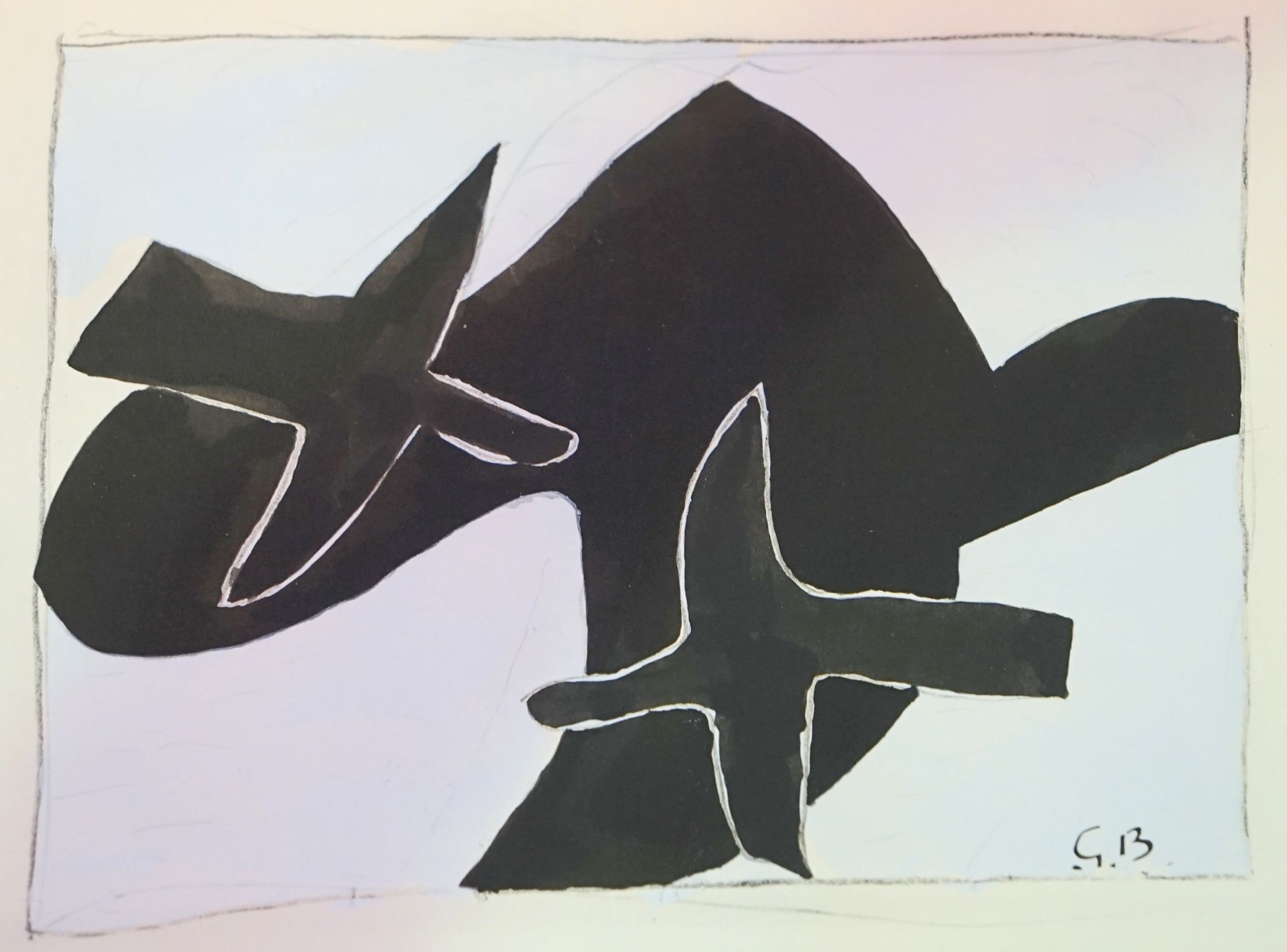 Braque, Georges: "Espaces" 1957, Exemplar 244/300 Komplett. - Image 8 of 15