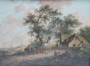 Renard, Fredericus Theodorus: Landschaft mit Pferdefuhrwerk