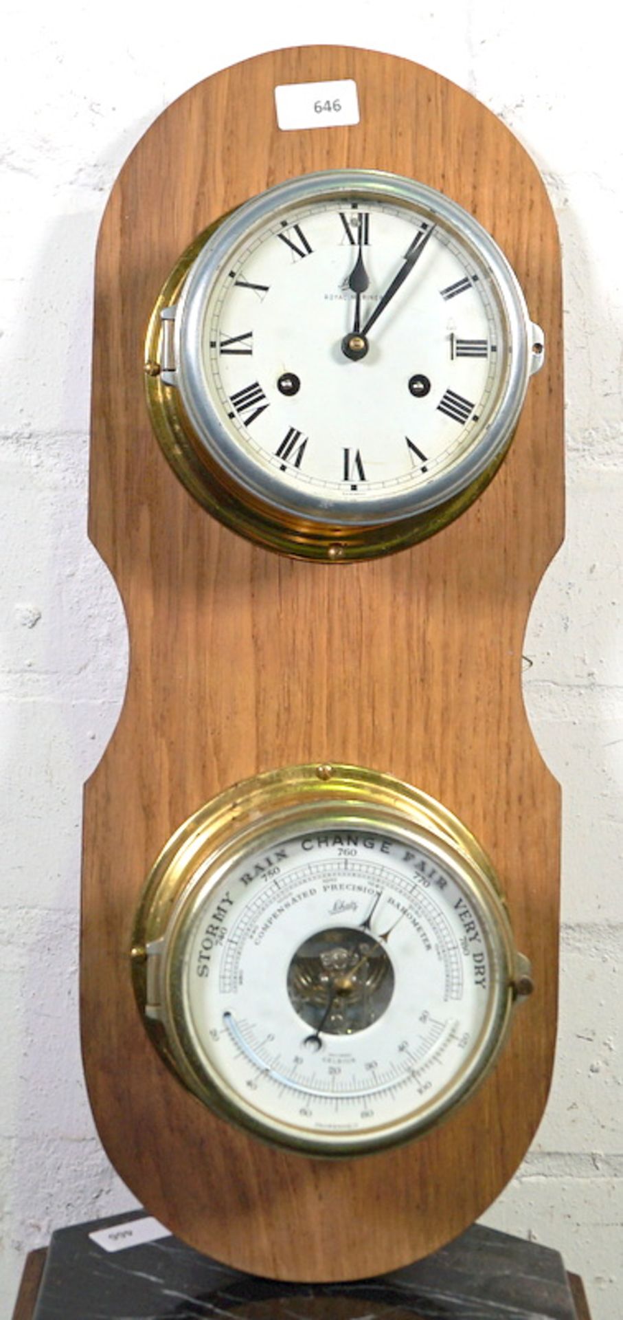 "Royal Mariner" Glasenuhr und Barometer von Schatz