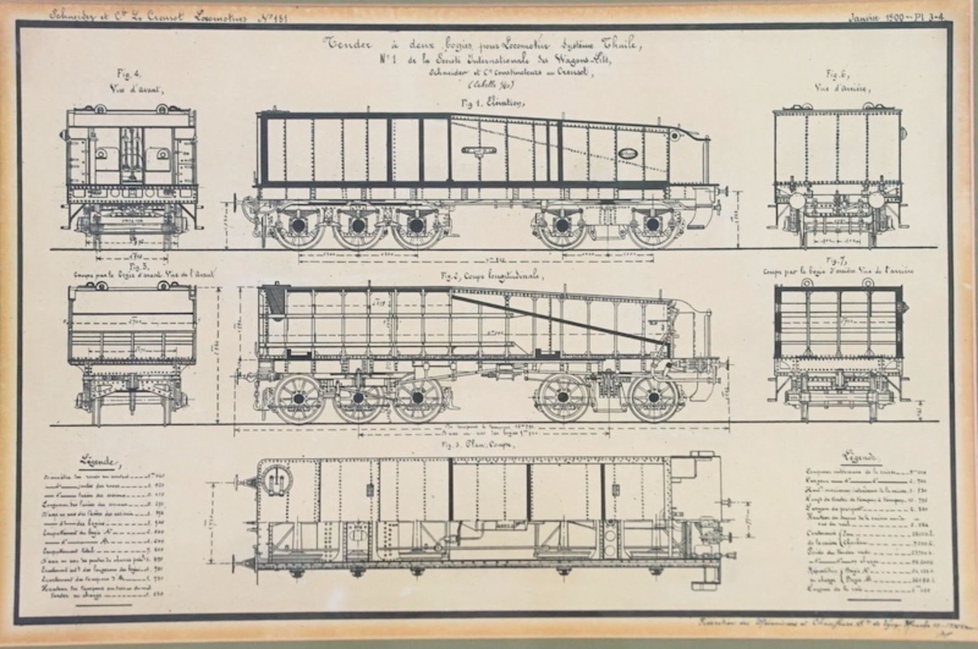 "Tender â deux bogies pour Locomotive Systéme Thuile, No. 1…"