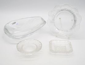 Rene Lalique, Wingen sur Moder: 4 Schalen/Aschenbecher