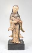 Geisha mit Bonsaischale China 17. Jh - Soapstone carving