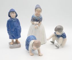 Royal Copenhagen, Dänemark: 4 Kinderfiguren 1 Wahl.