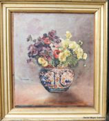 Monti, Cesare (attr.): Sommerblumen in japanischer Vase. dat. 1930