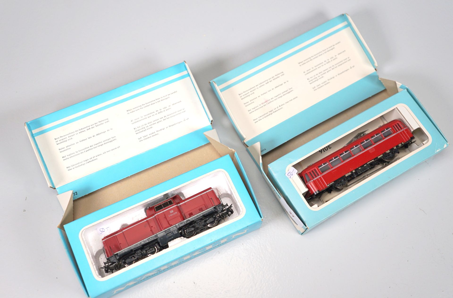 Märklin ab 1954, Gebr. Märklin & Cie., G.m.b.H. Göppingen: 3072 und 3001 Lokomotiven