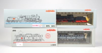 2 Triebwagen Märklin Digital H0 Nr 3828 und 3613 OvP.