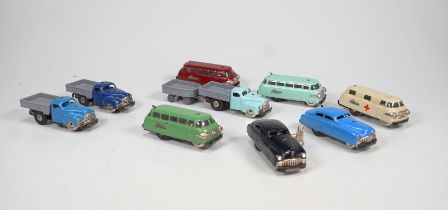 Sammlung von 9 Schuco-Autos, Made in U.S. Zone