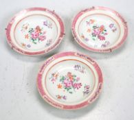 3 tiefe Teller China Quianlong Schuppenrand