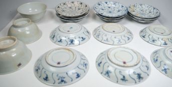 Tek Sing Cargo Porzellansammlung von 1822. 17teilig