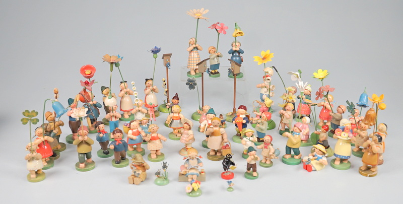 Wendt & Kühn, Grünhainichen: Große Sammlung Blumenkinder - Erzgebirge Volkskunst - Image 2 of 3