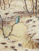 Majewicz, Georg: Eisvogel am Winterbach