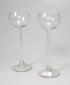 2 Kristallpokale - Entwurf Hans Christiansen