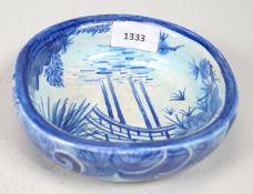 Cazaux, Édouard: kleine Schale chinesische Blaumalerei