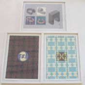 Beckmann, Matthias: Set von 3 Aquarellen, 1995