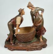 Terracottafigur im Stil von Goldscheider Wien