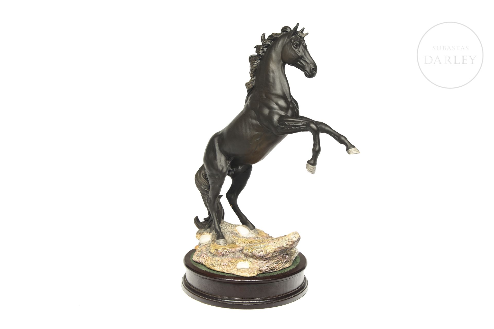 England Beswick Porcelain "Cáncara, The black horse", Model No. 3426 - Bild 3 aus 12