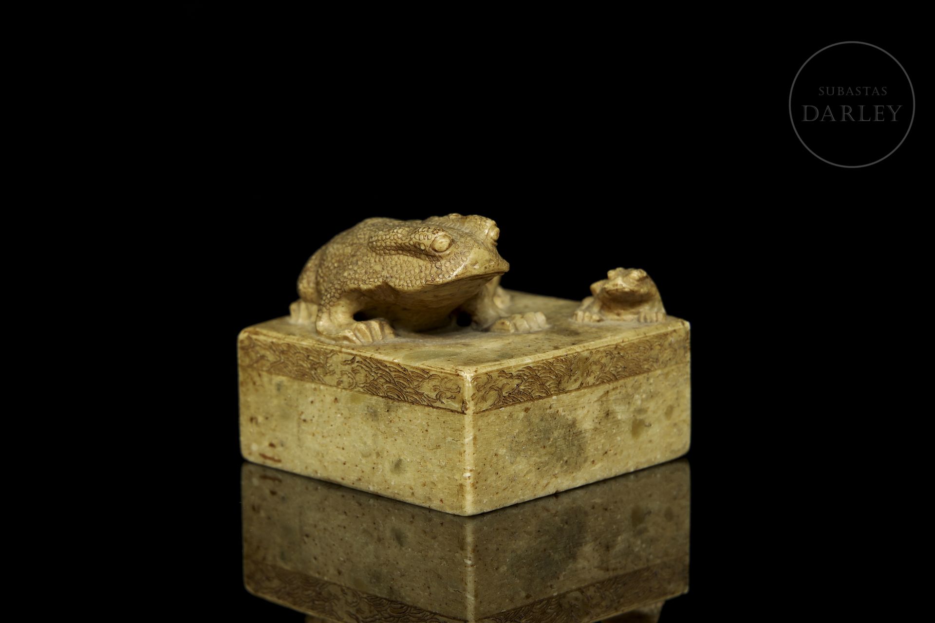 Stone seal “Two Toads”, Qing dynasty - Bild 2 aus 10