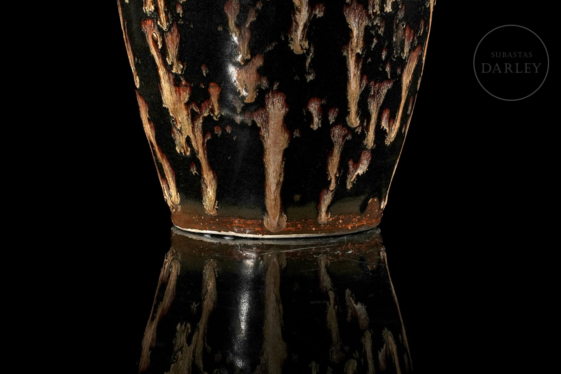 Meiping vase with ‘Tiger-skin’ glaze, Song dynasty - Bild 6 aus 9