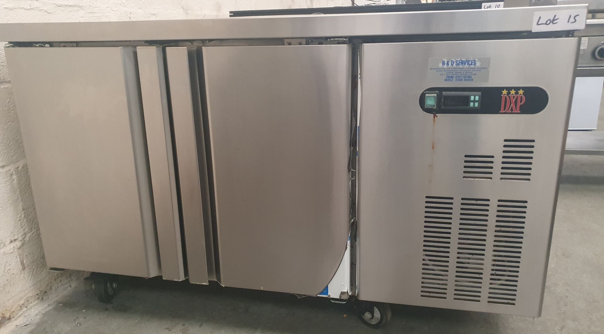 DXP 2 Door Bench Fridge 