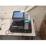 Pizza Hut Epos Monitor With 2 Deliveroo Machines And A Till