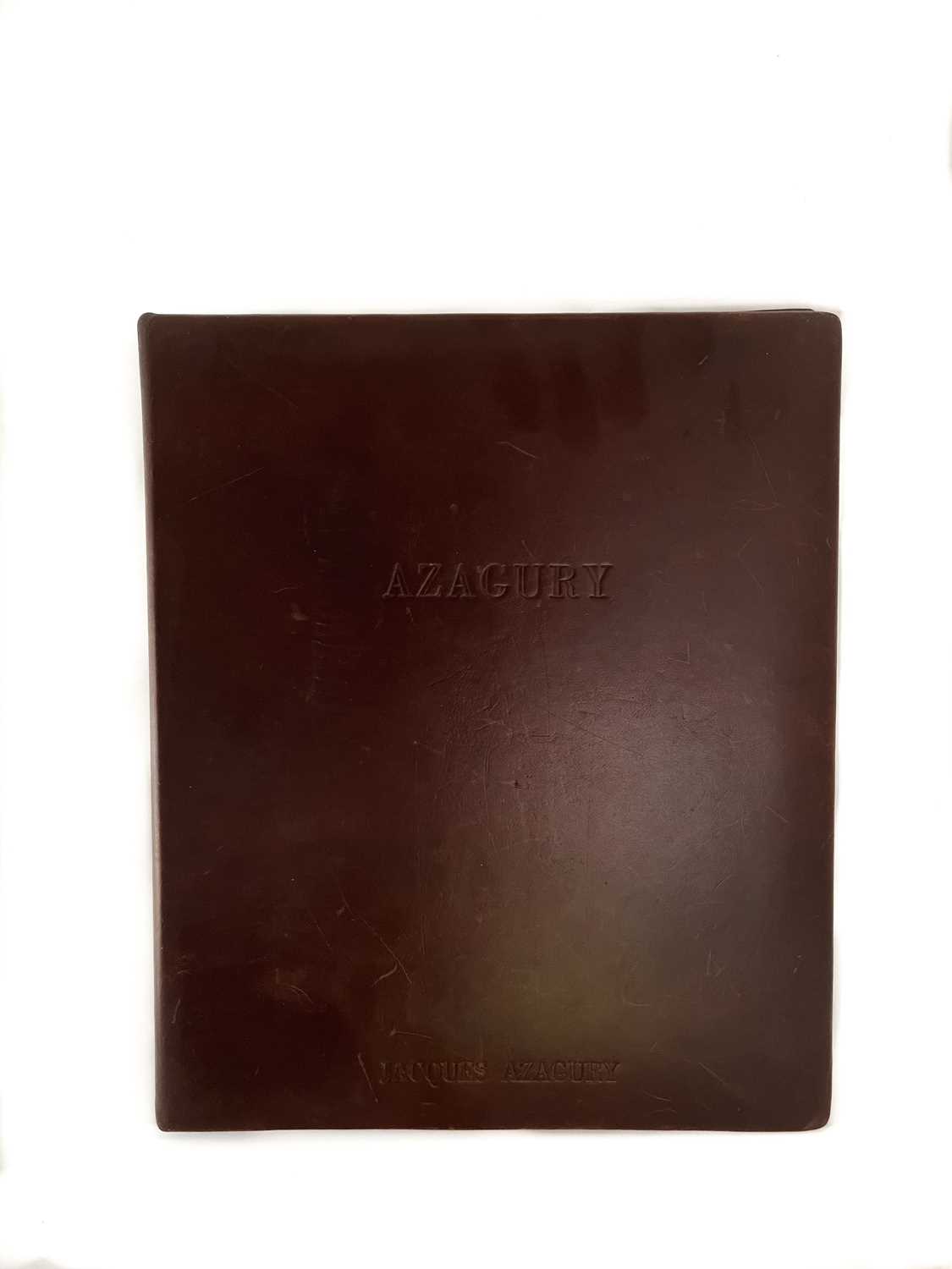 From the Knightsbridge atelier of designer Jacques Azagury Three Azagury leather portfolio albums. - Image 2 of 3