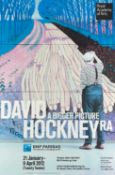 Two Royal Academy of Art prints Advertising boards for David Hockney and Anselm Kiefer