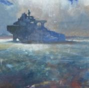 Richard LANNOWE HALL (1951) Tanker in Falmouth Bay