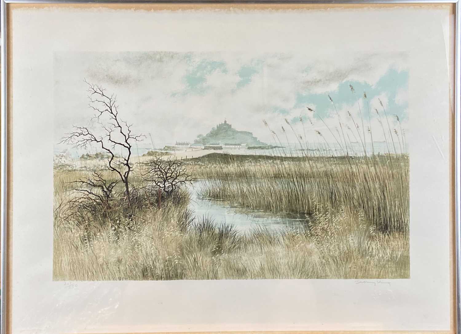 Jeremy KING (1933) Marazion Marshes with St Michaels Mount - Image 2 of 3