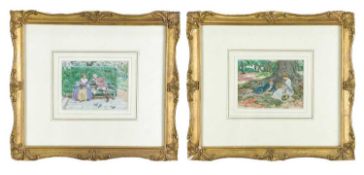 Frank DADD (1851-1929) Two watercolours